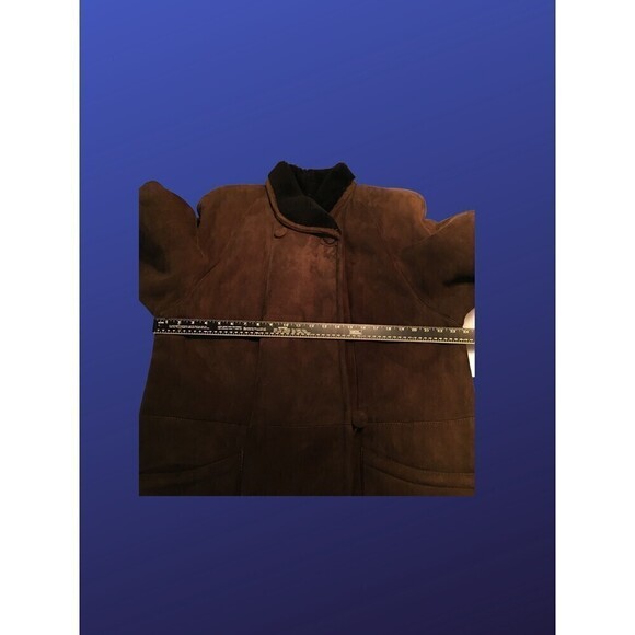 Searle-blatt Full Length SUEDE/SHEARLING Coat, Size Large, Pre-owned Vintage,EUC - Picture 3 of 12